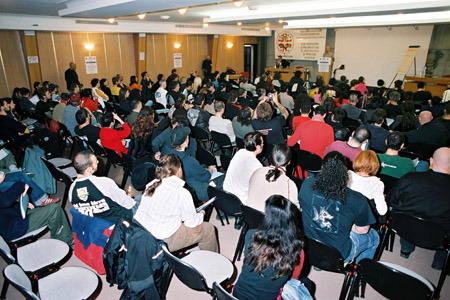 La sala durante la presentazione dell'evento